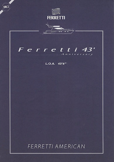 Ferretti 43 Specification Brochure