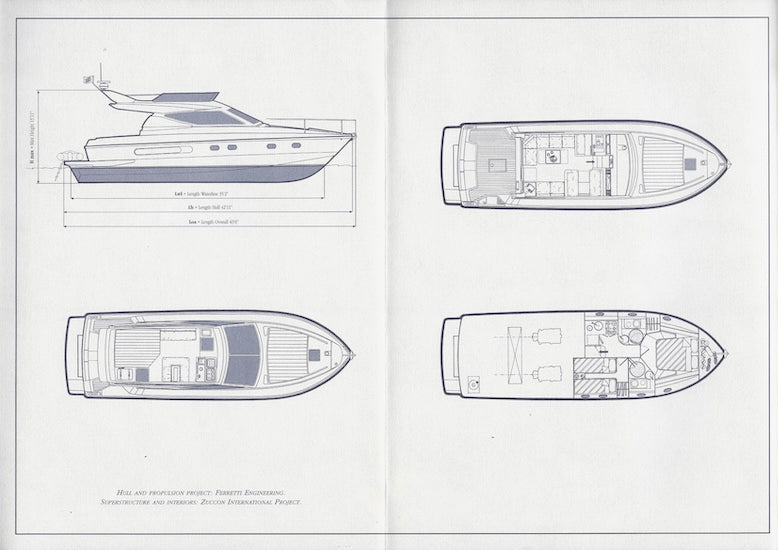 Ferretti 43 Specification Brochure
