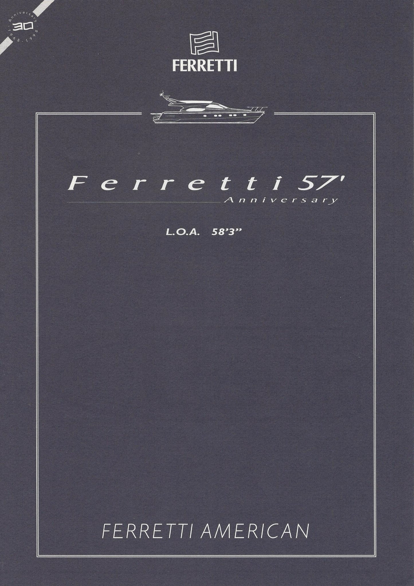 Ferretti 57 Specification Brochure