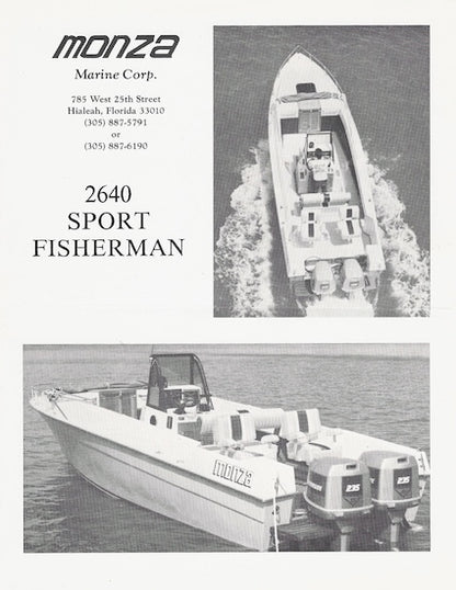Monza 2640 Sport Fisherman Brochure