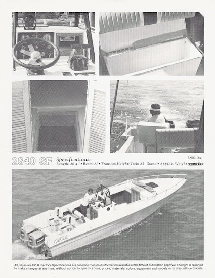 Monza 2640 Sport Fisherman Brochure