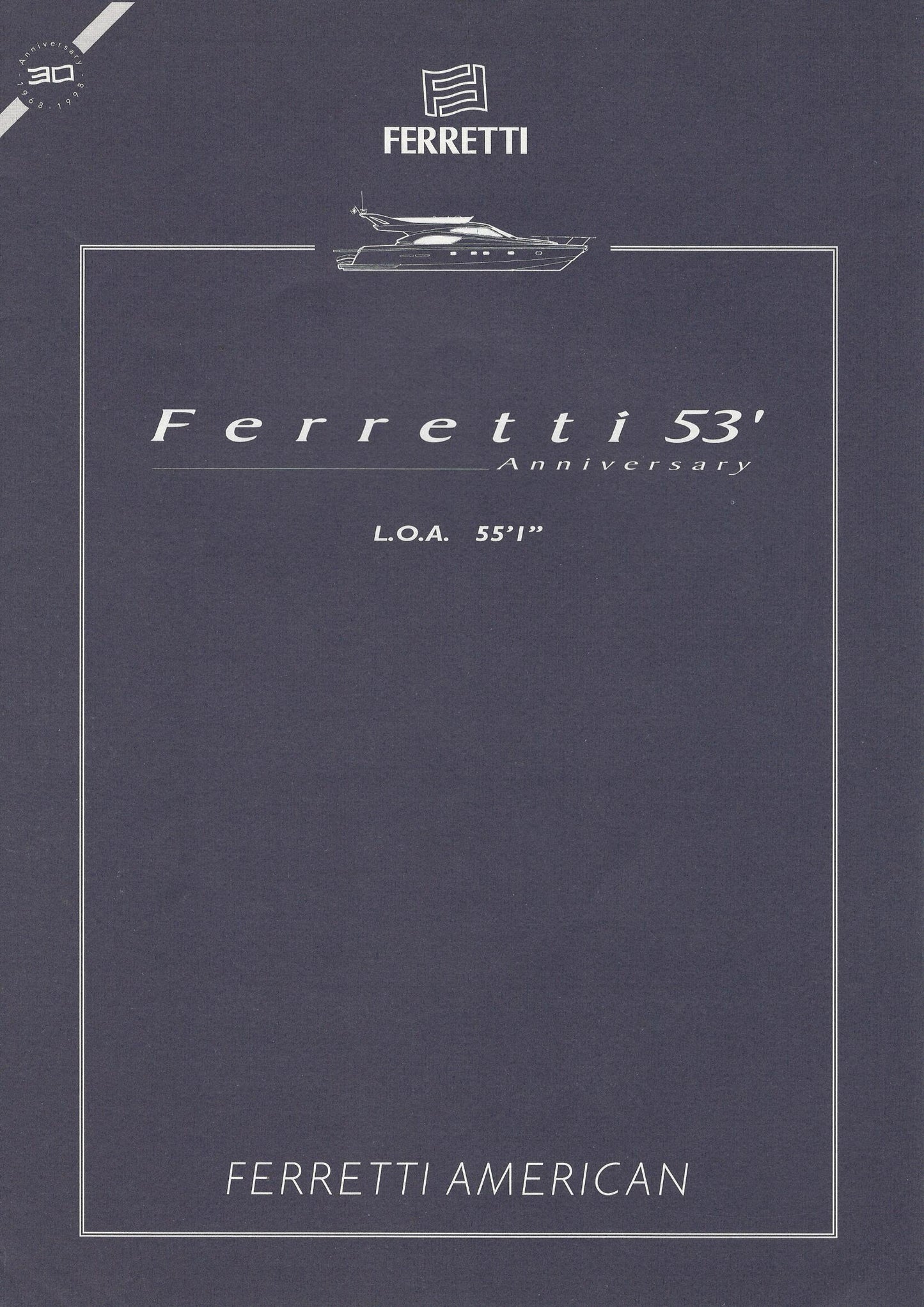 Ferretti 53 Specification Brochure