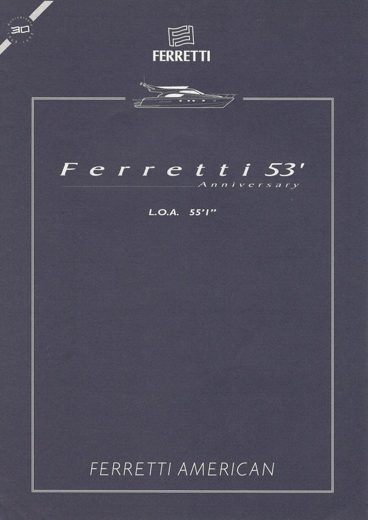 Ferretti 53 Specification Brochure