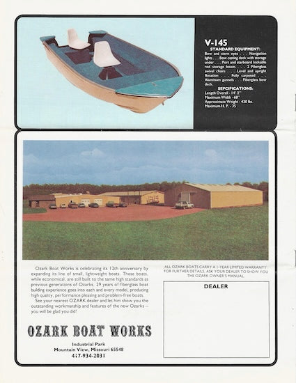 Ozark 1983 Brochure