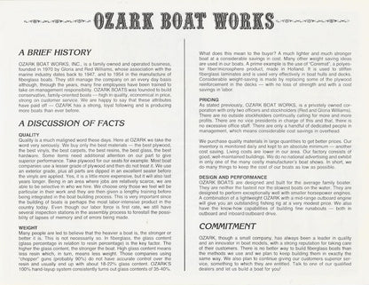 Ozark 1985 Brochure