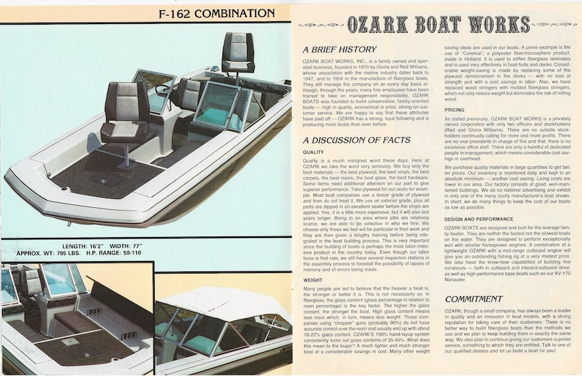 Ozark 1987 Fishing Brochure