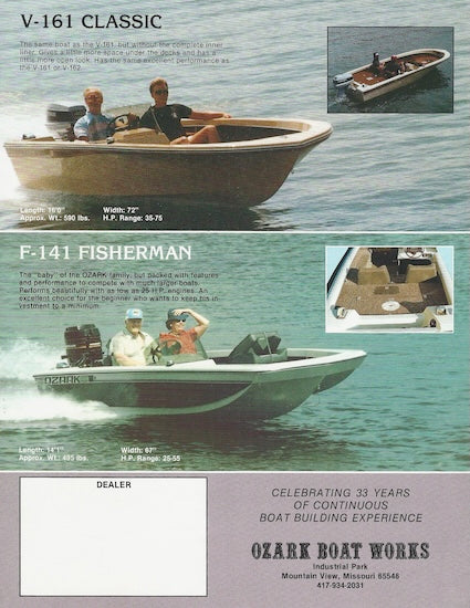 Ozark 1988 Brochure