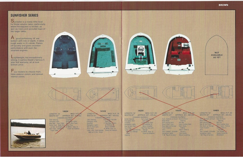Ozark 1990s Fishing Brochure