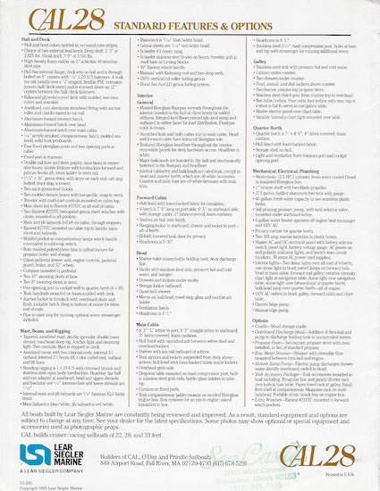 Cal 28 Brochure Package