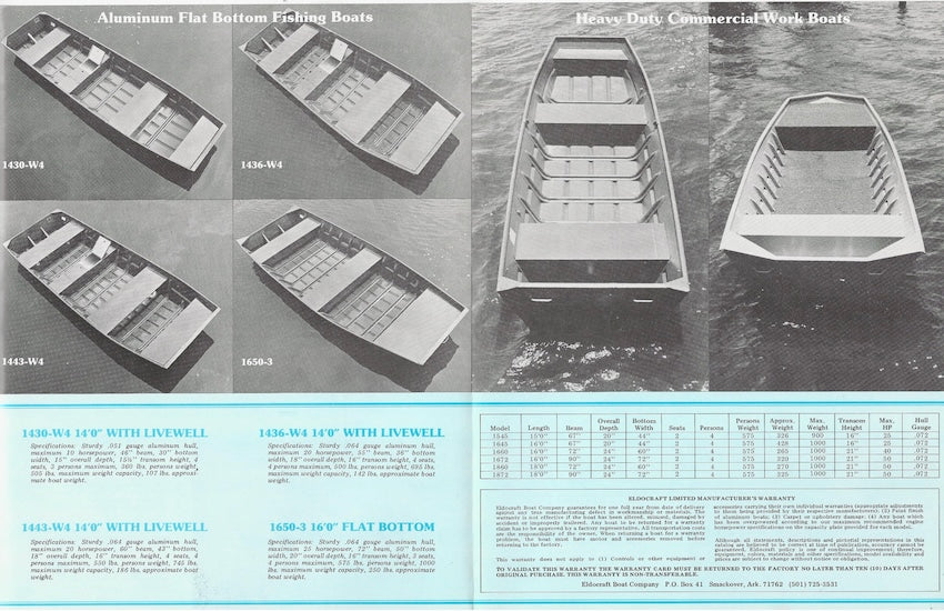 Eldocraft 1982 Aluminum Brochure