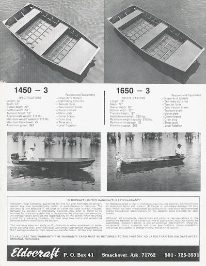 Eldocraft 1980 Aluminum Brochure