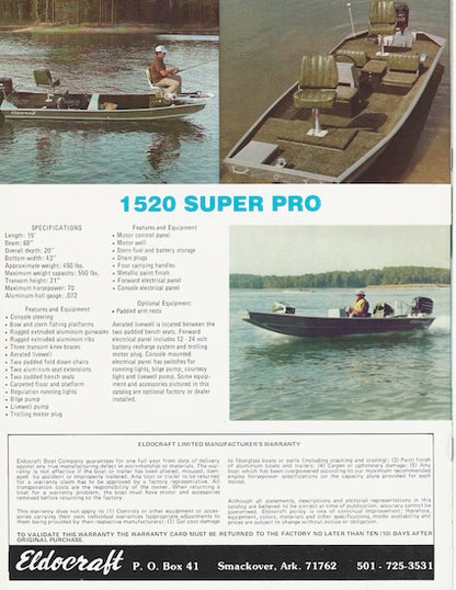 Eldocraft 1979 Brochure
