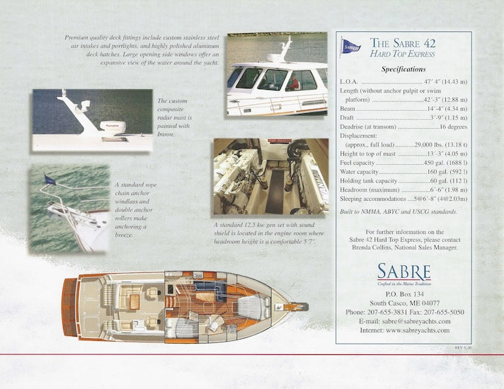 Sabreline 42 Hardtop Express Brochure
