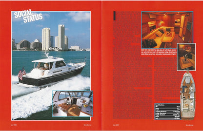 Sabreline 42 Hardtop Express Motorboating Magazine Reprint Brochure