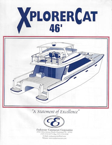 Endeavour XplorerCat 46 Specification Brochure