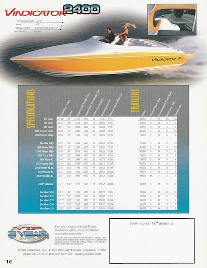 VIP 2003 Brochure