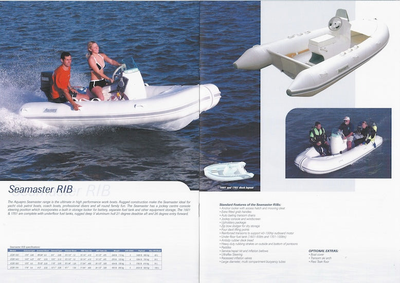 Aquapro 2003 Inflatables Brochure