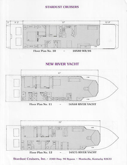 Stardust Cruisers Specification Brochure