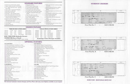Stardust Cruisers Specification Brochure