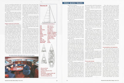 Discovery 55 Blue Water Sailing Magazine Reprint Brochure