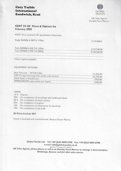 Cory Kent 33 Brochure