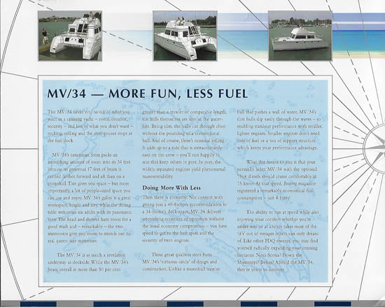 PDQ 34 Power Catamaran Brochure