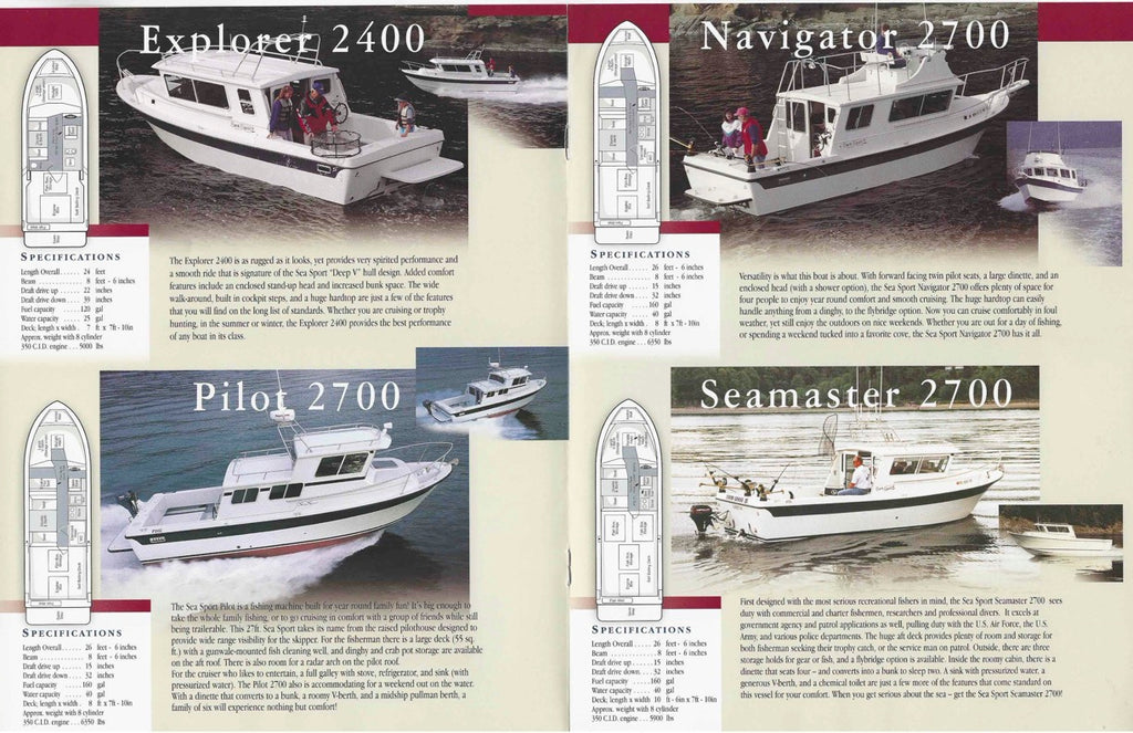 Sea Sport 2003 Brochure – SailInfo I boatbrochure.com