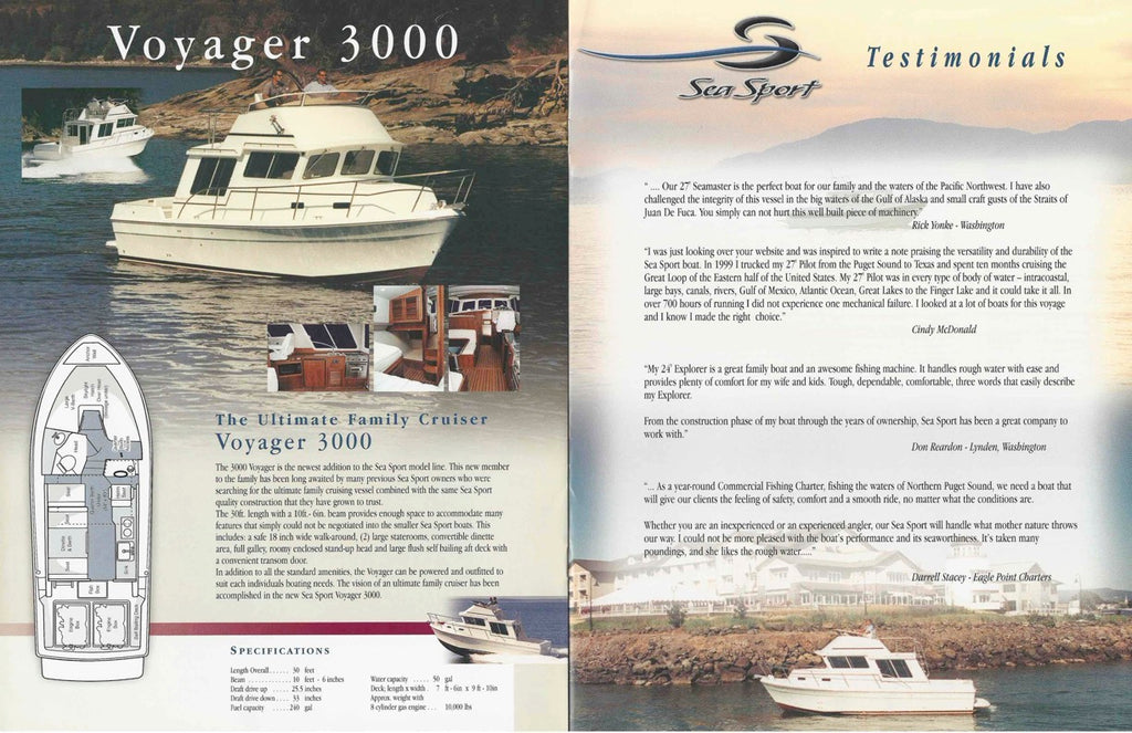 Sea Sport 2003 Brochure – SailInfo I boatbrochure.com