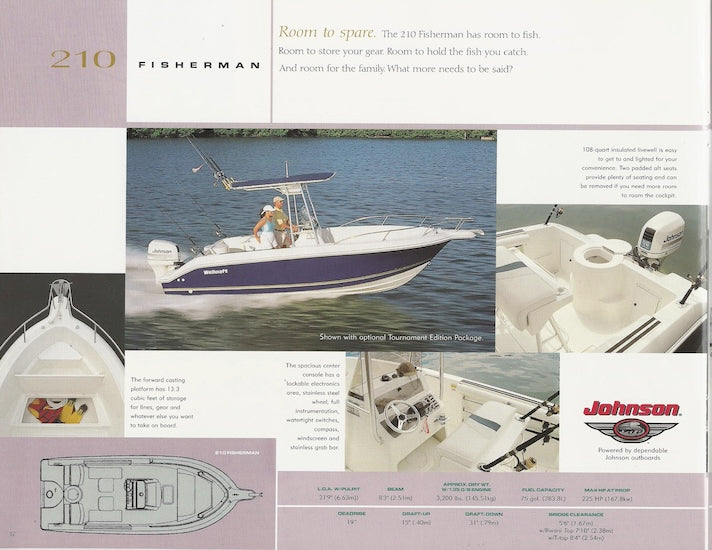 Wellcraft 1999 Sport Fishing Brochure