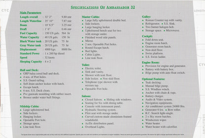 Gulf Craft Ambassador 32 Brochure