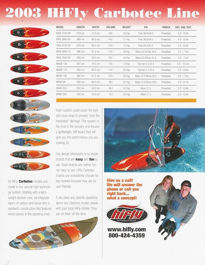 HiFly 2003 Windsurfer Brochure