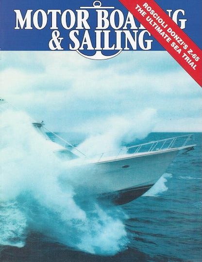 Roscioli Donzi 65 Motor Boating & Sailing Magazine Reprint Brochure