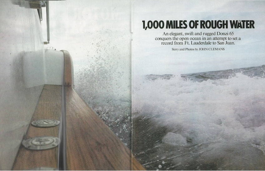 Roscioli Donzi 65 Motor Boating & Sailing Magazine Reprint Brochure