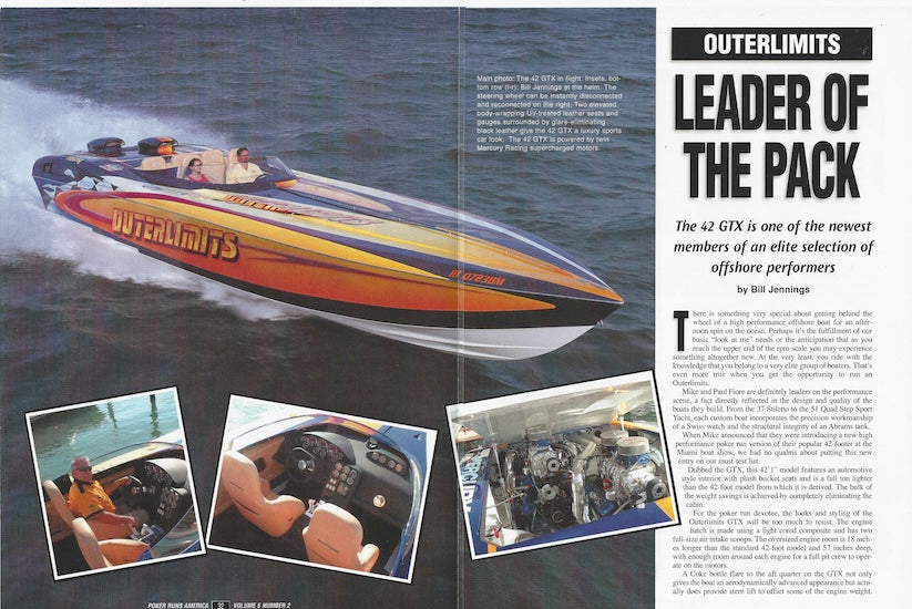 Outerlimits 42 Poker Runs America Magazine Reprint Brochure