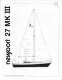 Newport 27 Mark III Specification Brochure
