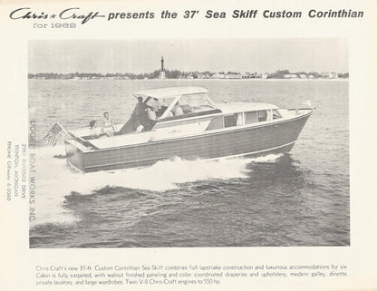 Chris Craft Sea Skiff 37 Custom Corinthian Specification Brochure