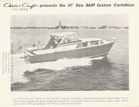Chris Craft Sea Skiff 37 Custom Corinthian Specification Brochure