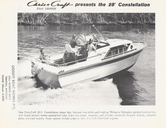 Chris Craft Constellation 28 Specification Brochure