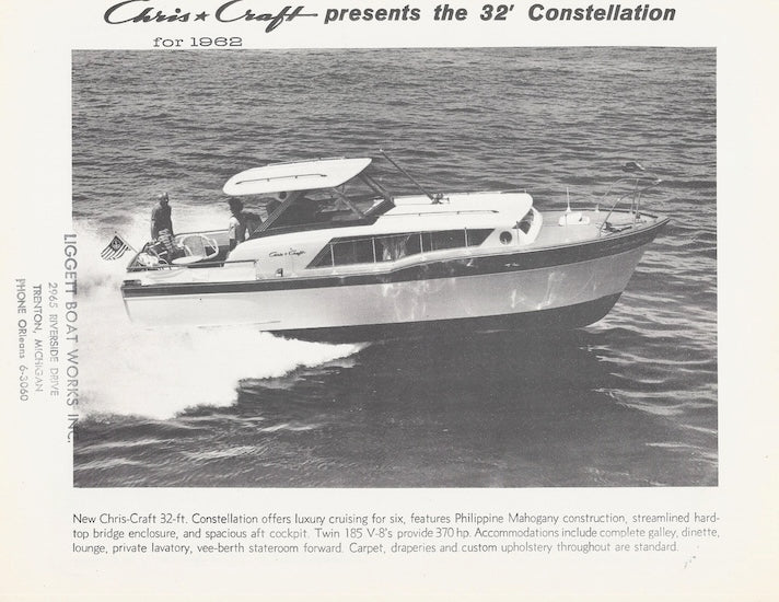 Chris Craft Constellation 32 Specification Brochure