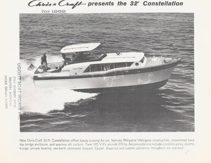 Chris Craft Constellation 32 Specification Brochure