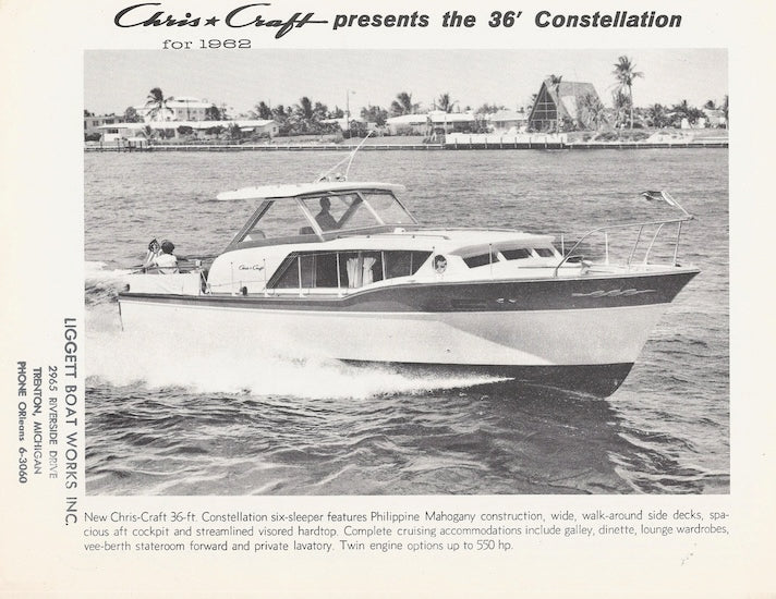 Chris Craft Constellation 36 Specification Brochure