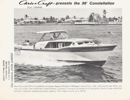 Chris Craft Constellation 36 Specification Brochure