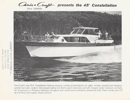 Chris Craft Constellation 45 Specification Brochure