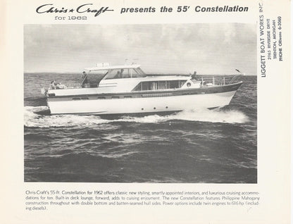 Chris Craft Constellation 55 Specifiction Brochure