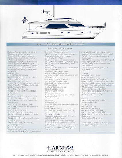 Hargrave 68 Motoryacht Brochure