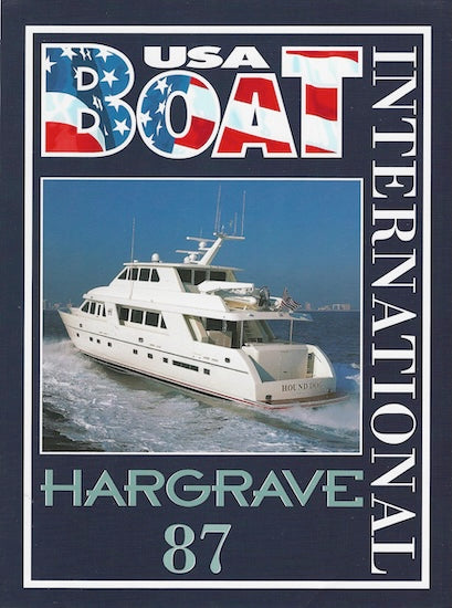 Hargrave 87 Motoryacht Boat International USA Magazine Reprint Brochure