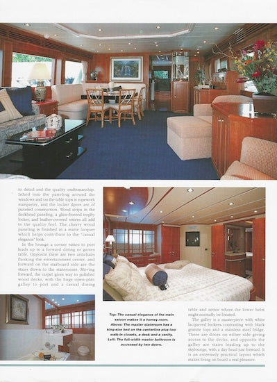 Hargrave 87 Motoryacht Boat International USA Magazine Reprint Brochure