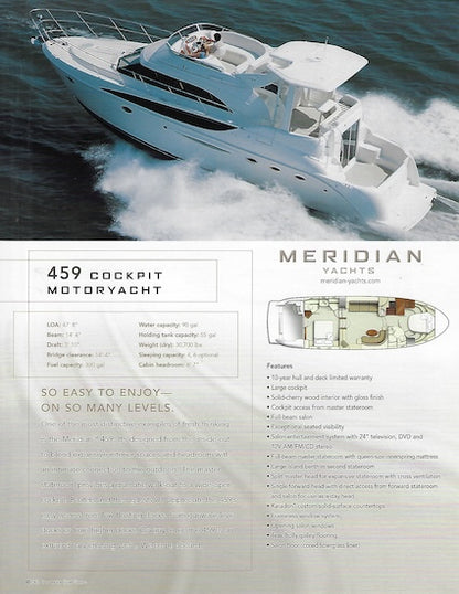 Meridian 459 Cockpit Motor Yacht Brochure