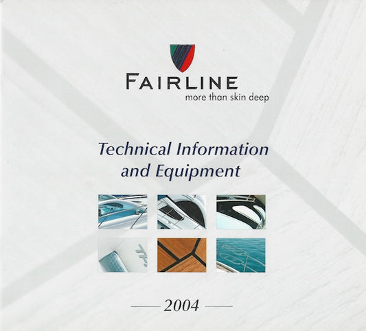Fairline 2004 Specification Brochure