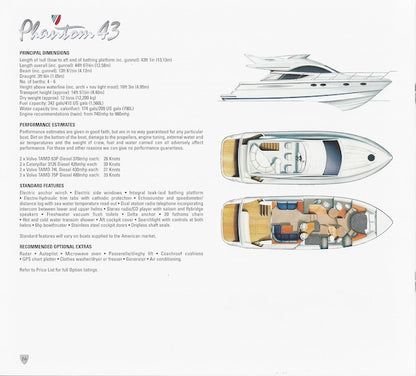 Fairline 2004 Specification Brochure